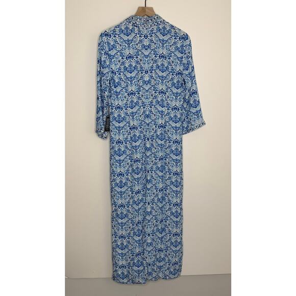 NicoBlue Shalimar Long Tunic Dress with Sapphire Jewel Embellishment Women New - Picture 4 of 16